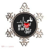 Funny My Heart Is Gift On The Mat Wrestling Mom Gift Ornament thumb 0