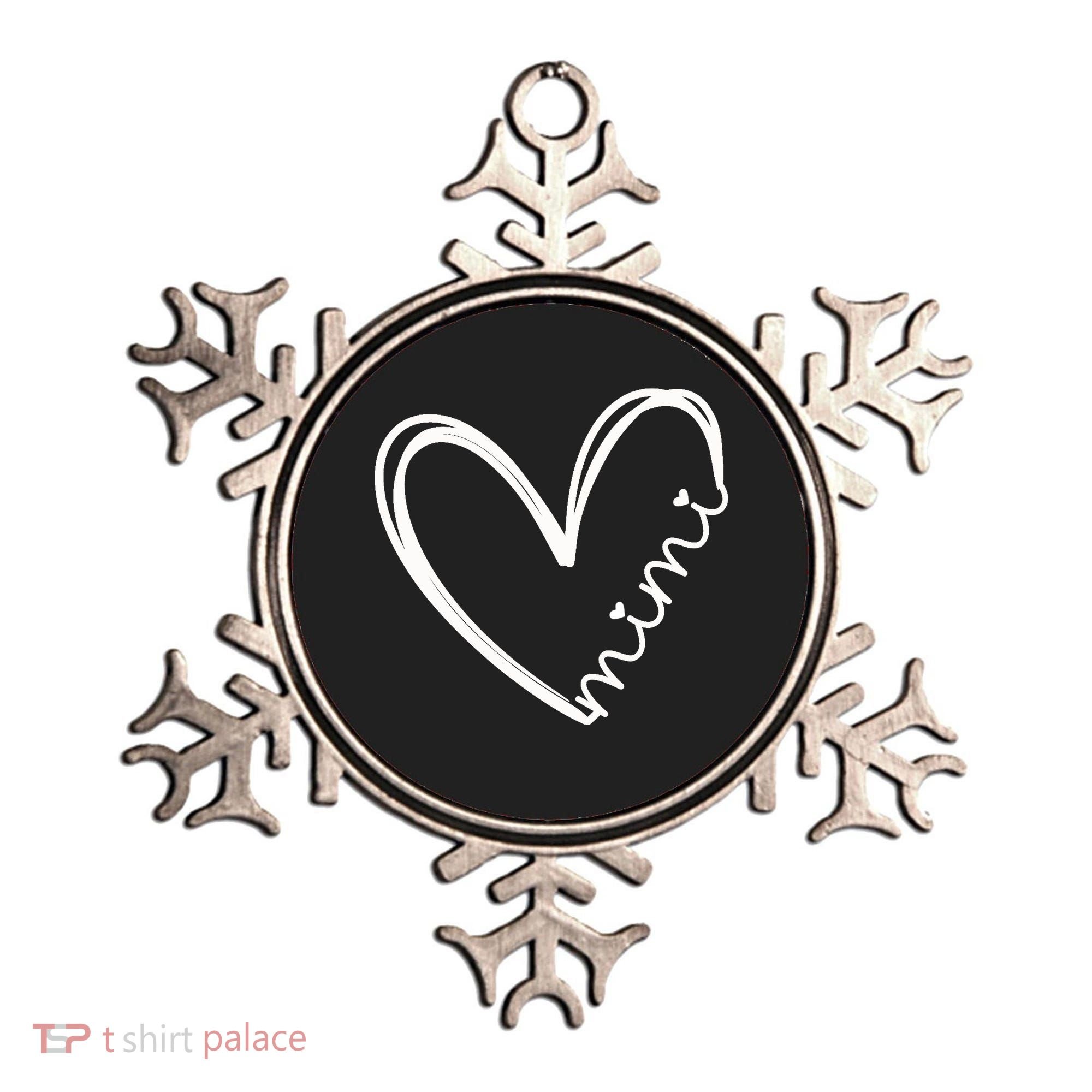 Funny Mimi Heart For Grandma Mother Day Wo Ornament