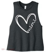 Funny Mimi Heart For Grandma Mother Day Wo Women's Racerback Cropped Tank thumb 0