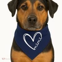 Funny Mimi Heart For Grandma Mother Day Wo USA-Made Doggie Bandana thumb 1