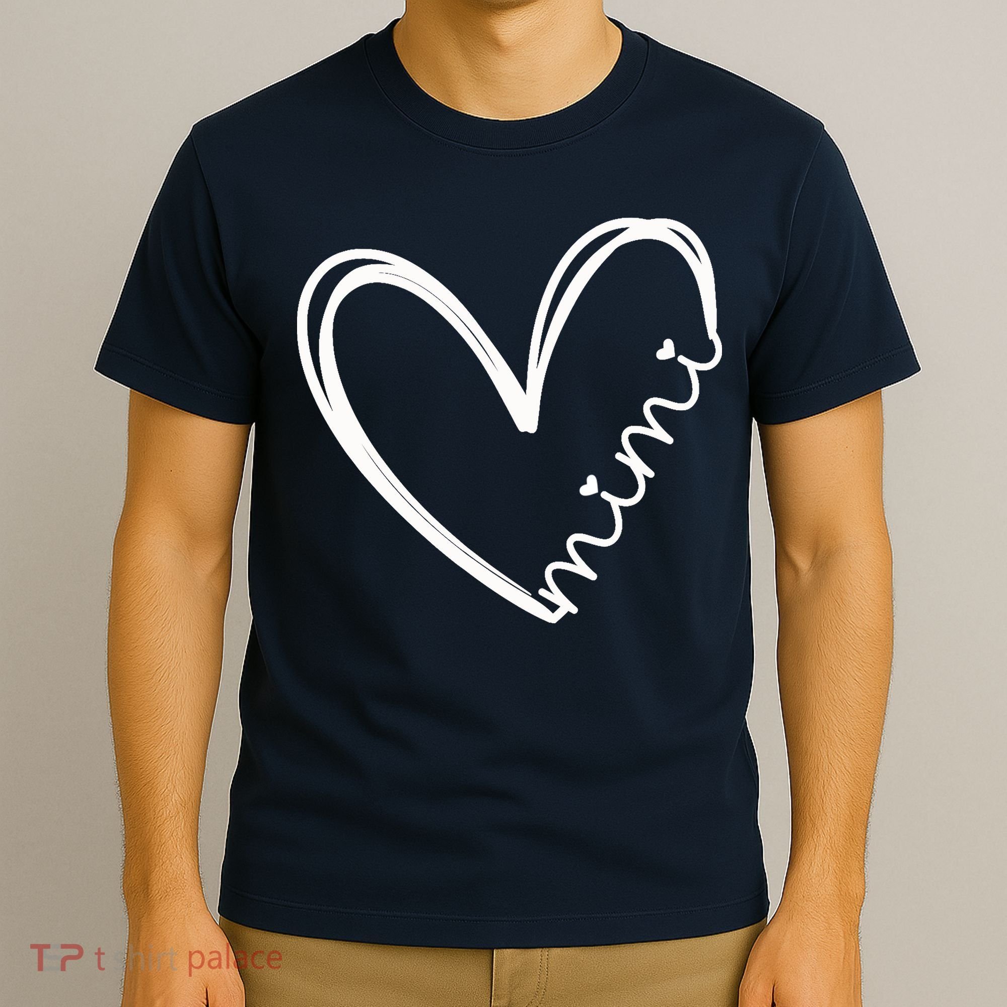 Funny Mimi Heart For Grandma Mother Day Wo T-Shirt
