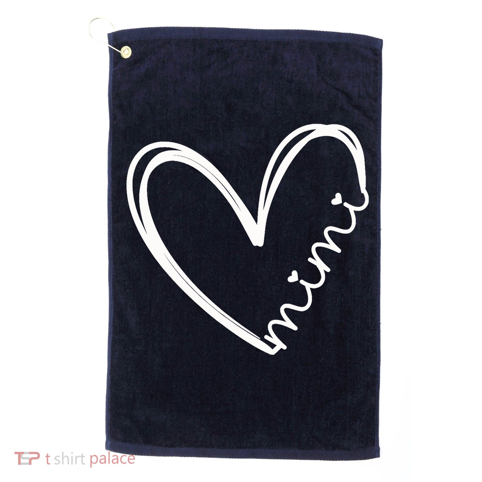 Funny Mimi Heart For Grandma Mother Day Wo Golf Towel