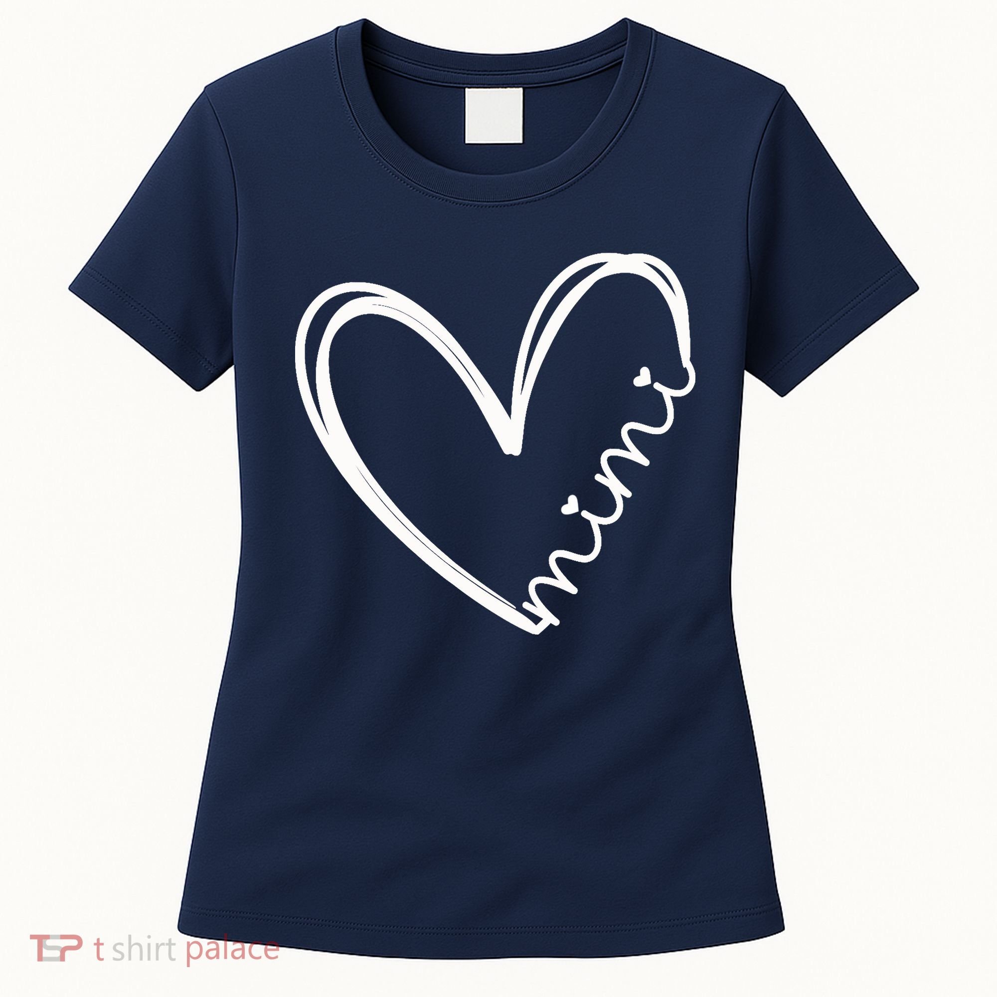 Funny Mimi Heart For Grandma Mother Day Wo Women's T-Shirt