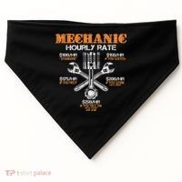 Funny Mechanic Hourly Rate Gif Labor Rates USA-Made Doggie Bandana thumb 0