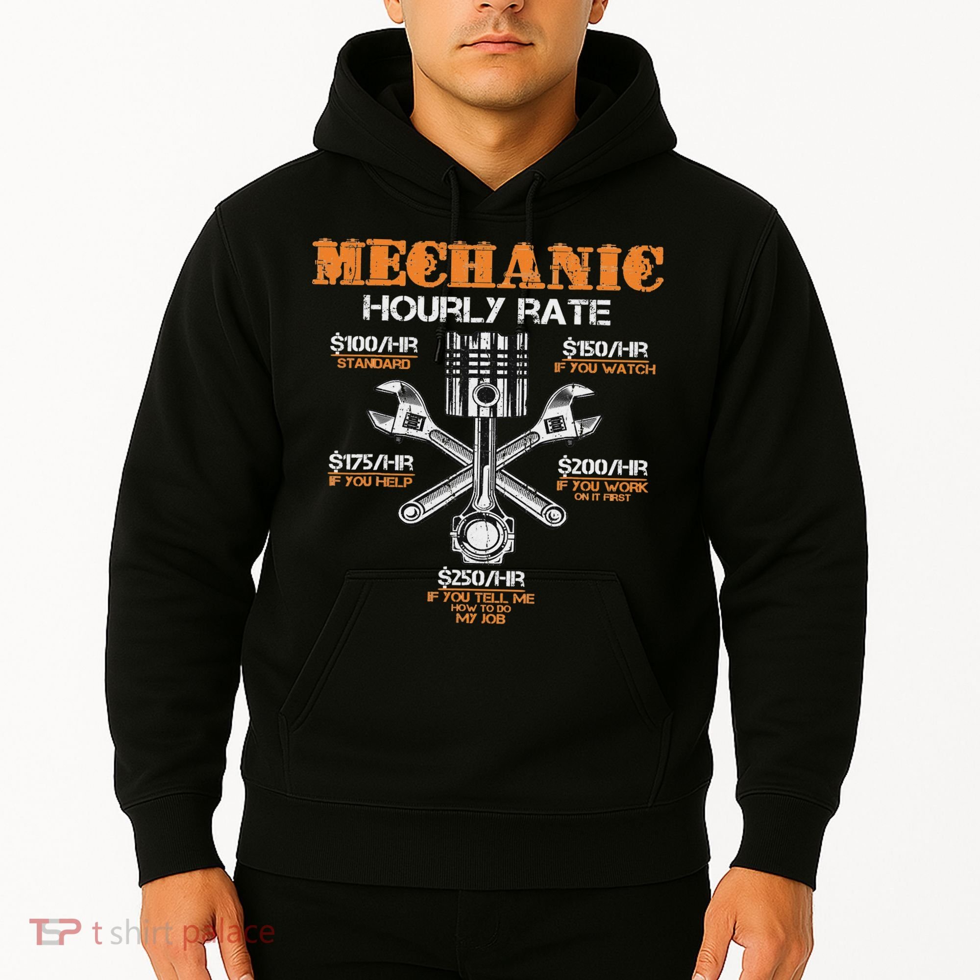 Funny Mechanic Hourly Rate Gif Labor Rates Hoodie
