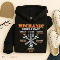 Funny Mechanic Hourly Rate Gif Labor Rates Hoodie thumb 4