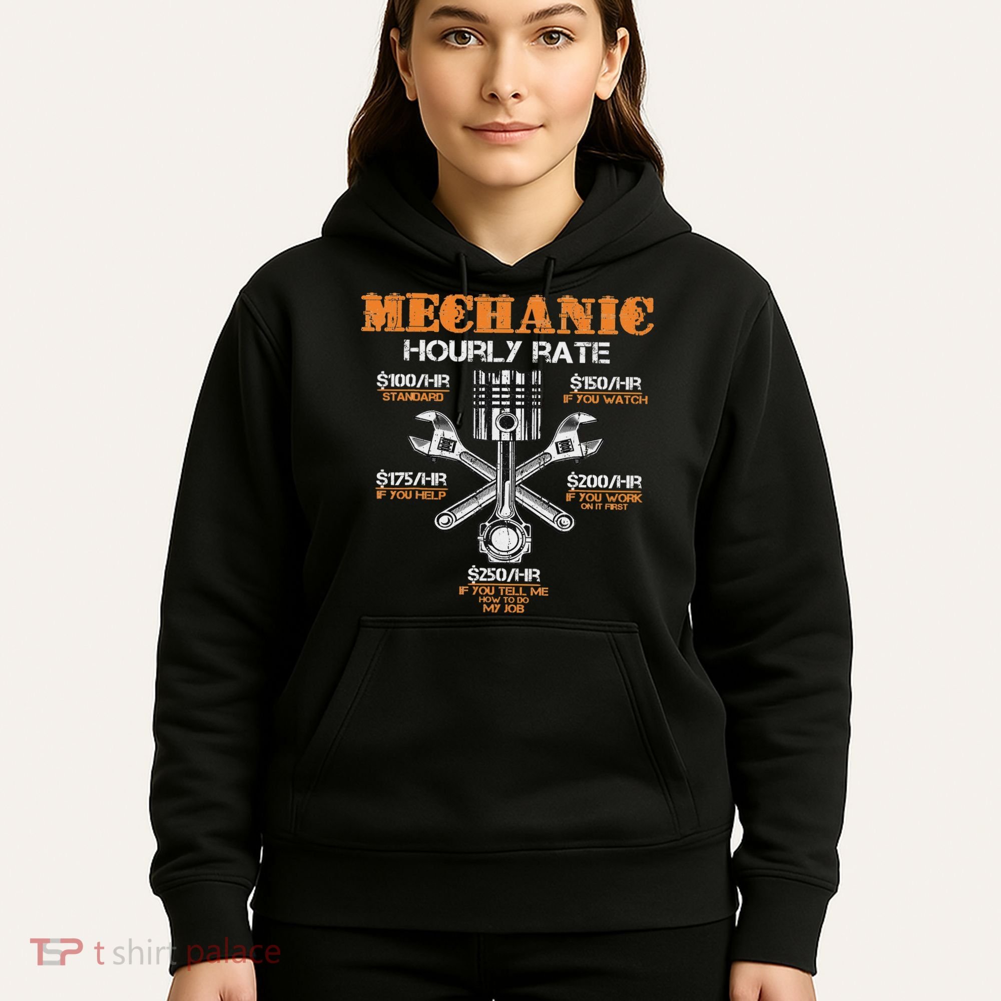 Funny Mechanic Hourly Rate Gif Labor Rates Hoodie