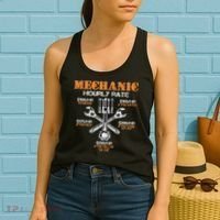 Funny Mechanic Hourly Rate Gif Labor Rates Women's Tank Top thumb 2