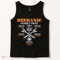 Funny Mechanic Hourly Rate Gif Labor Rates Tank Top thumb 2