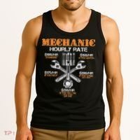 Funny Mechanic Hourly Rate Gif Labor Rates Tank Top thumb 3