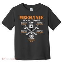 Funny Mechanic Hourly Rate Gif Labor Rates Toddler T-Shirt thumb 0