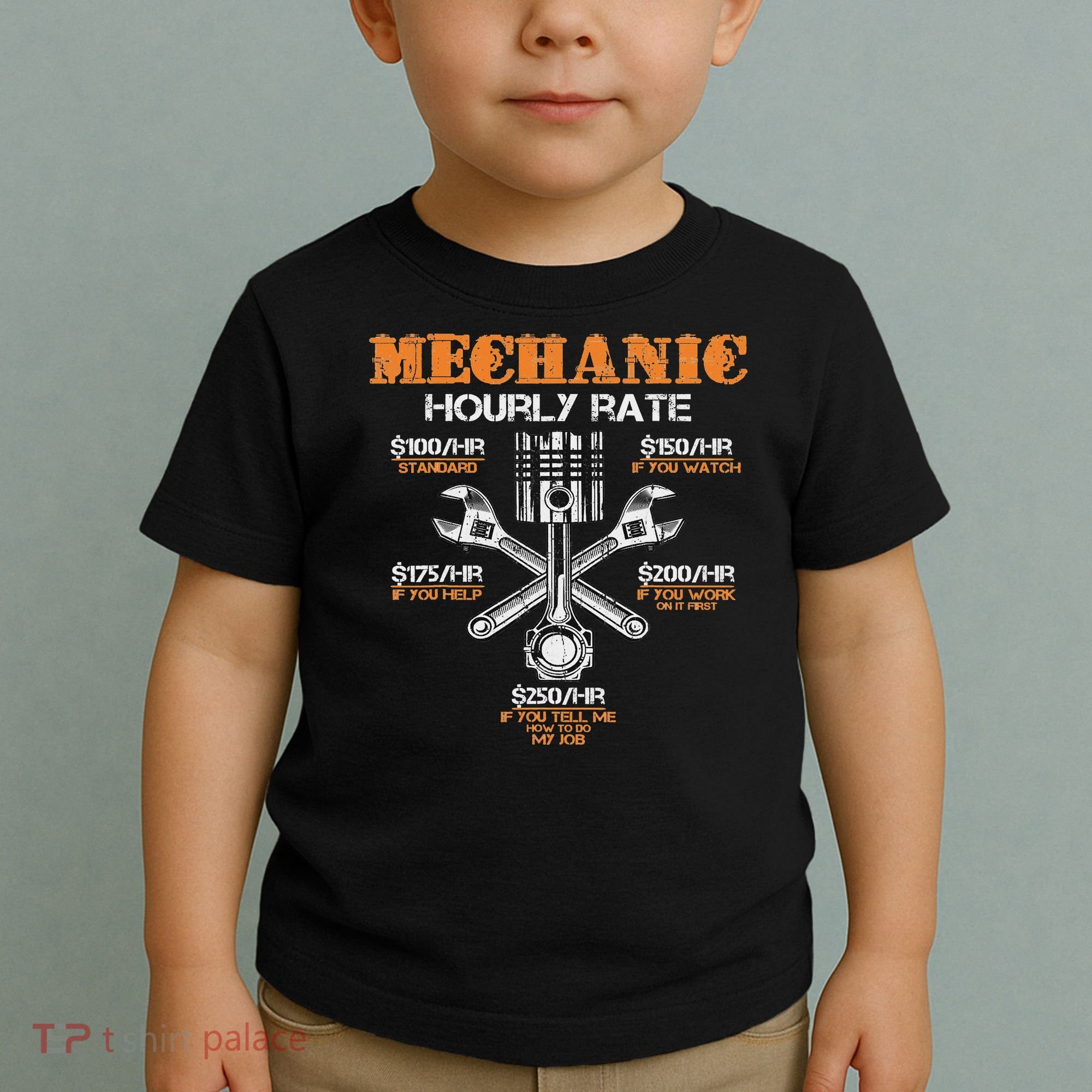 Funny Mechanic Hourly Rate Gif Labor Rates Toddler T-Shirt