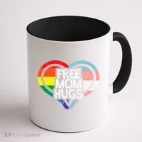 Free Mom Hugs Rainbow Pride Coffee Mug thumb 1