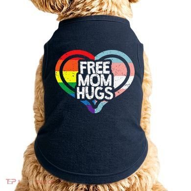 Free Mom Hugs Rainbow Pride Doggie Tank