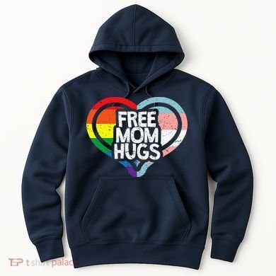 Free Mom Hugs Rainbow Pride Hoodie
