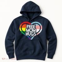 Free Mom Hugs Rainbow Pride Hoodie thumb 0