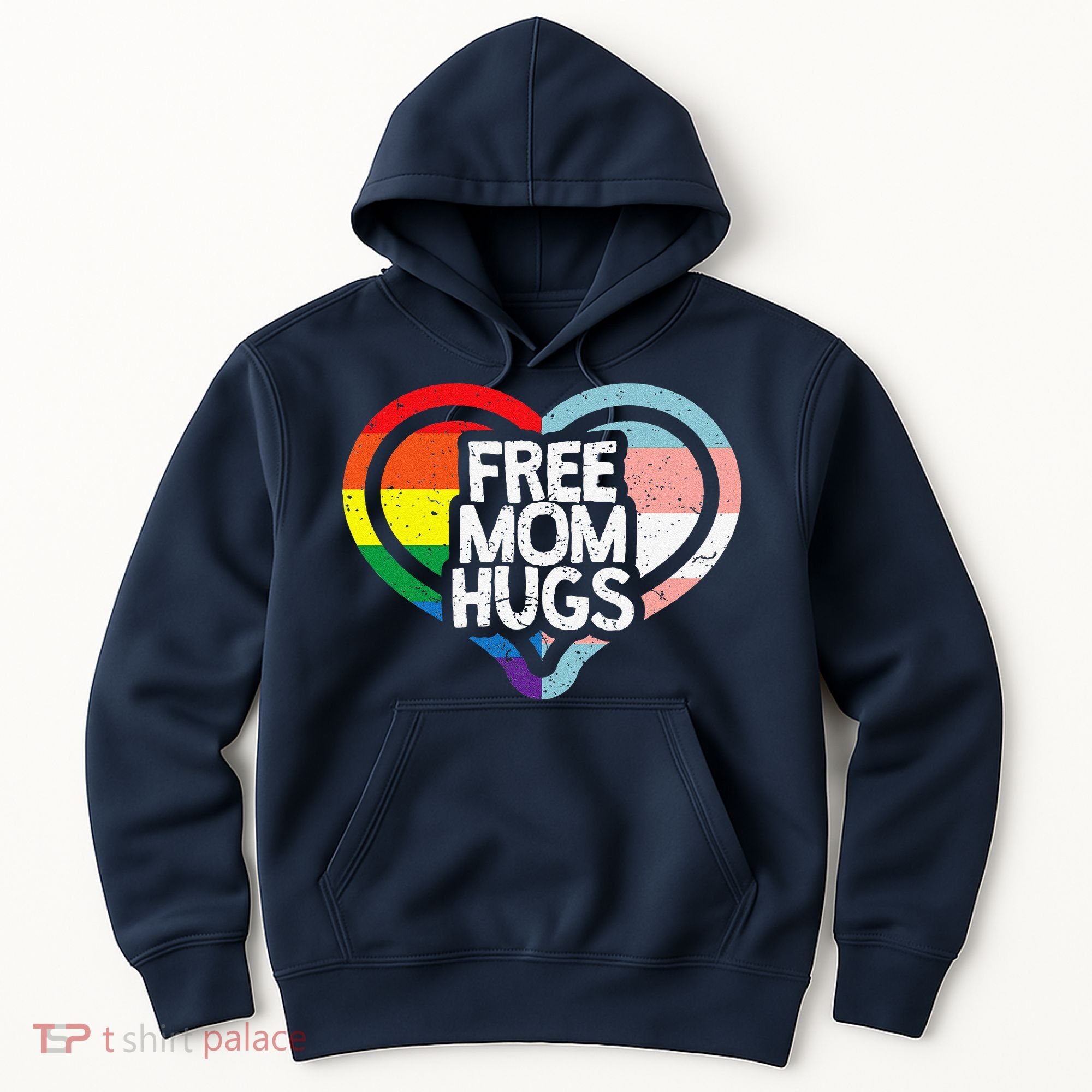 Free Mom Hugs Rainbow Pride Hoodie