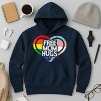 Free Mom Hugs Rainbow Pride Hoodie thumb 3