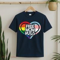 Free Mom Hugs Rainbow Pride T-Shirt thumb 2