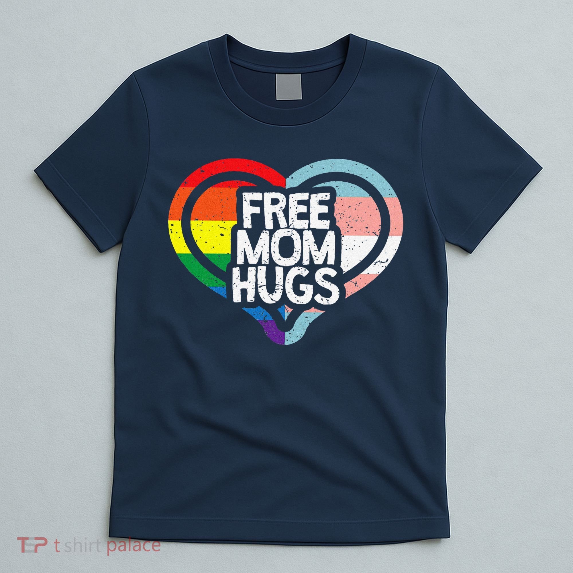 Free Mom Hugs Rainbow Pride T-Shirt