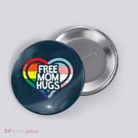 Free Mom Hugs Rainbow Pride Button thumb 0