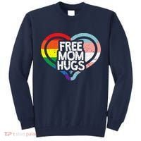 Free Mom Hugs Rainbow Pride Tall Sweatshirt thumb 0