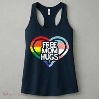 Free Mom Hugs Rainbow Pride Women's Tank Top thumb 3