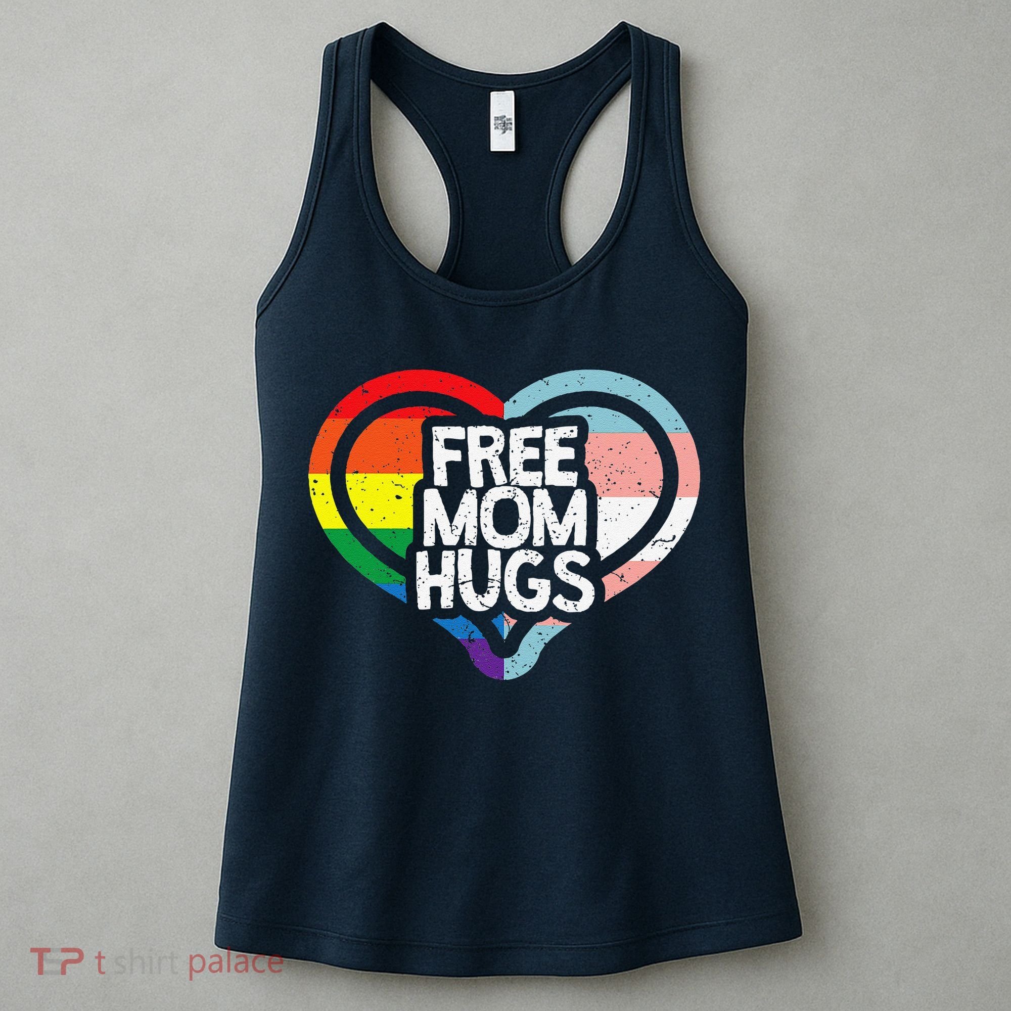 Free Mom Hugs Rainbow Pride Women's Tank Top