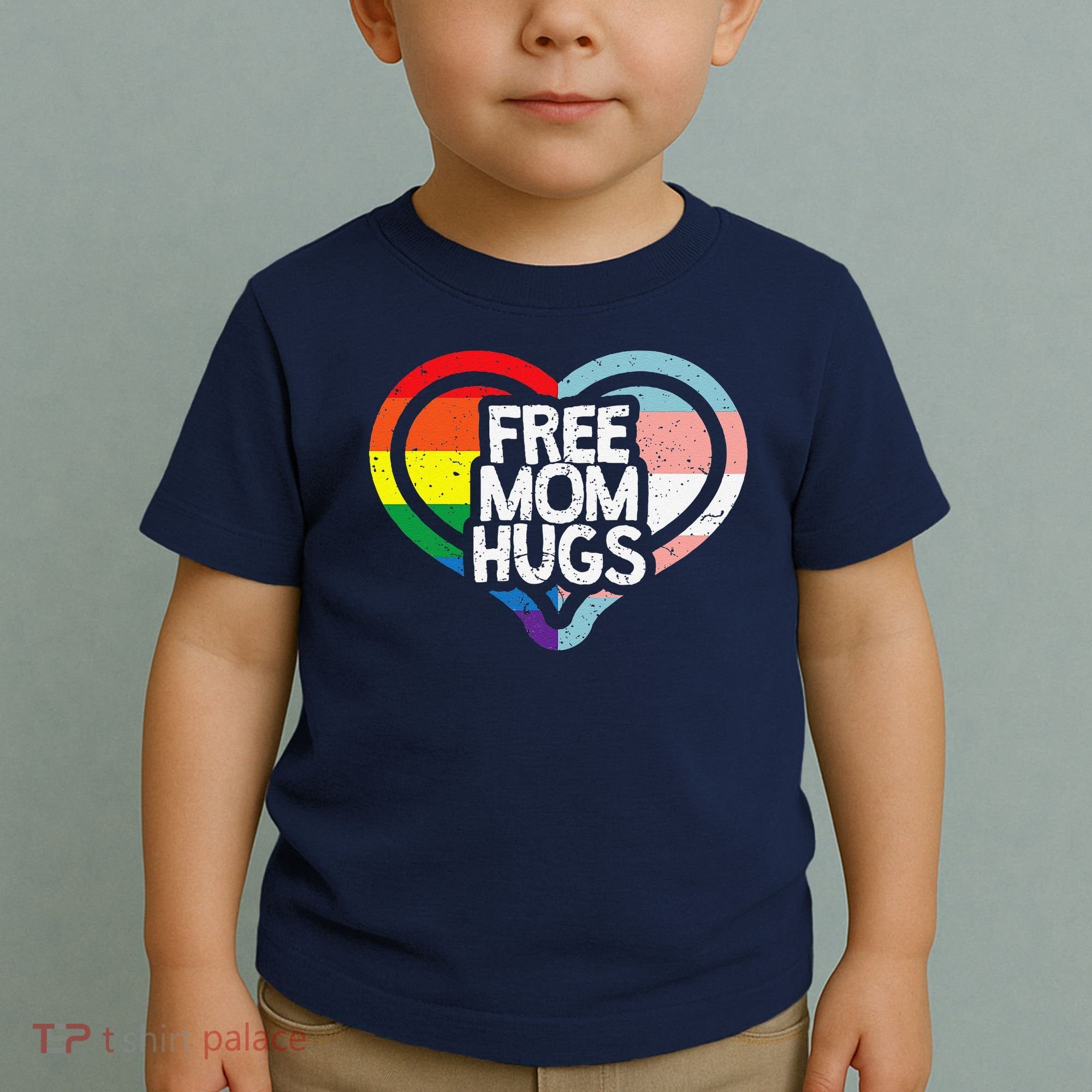 Free Mom Hugs Rainbow Pride Toddler T-Shirt