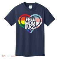 Free Mom Hugs Rainbow Pride Kids T-Shirt thumb 0