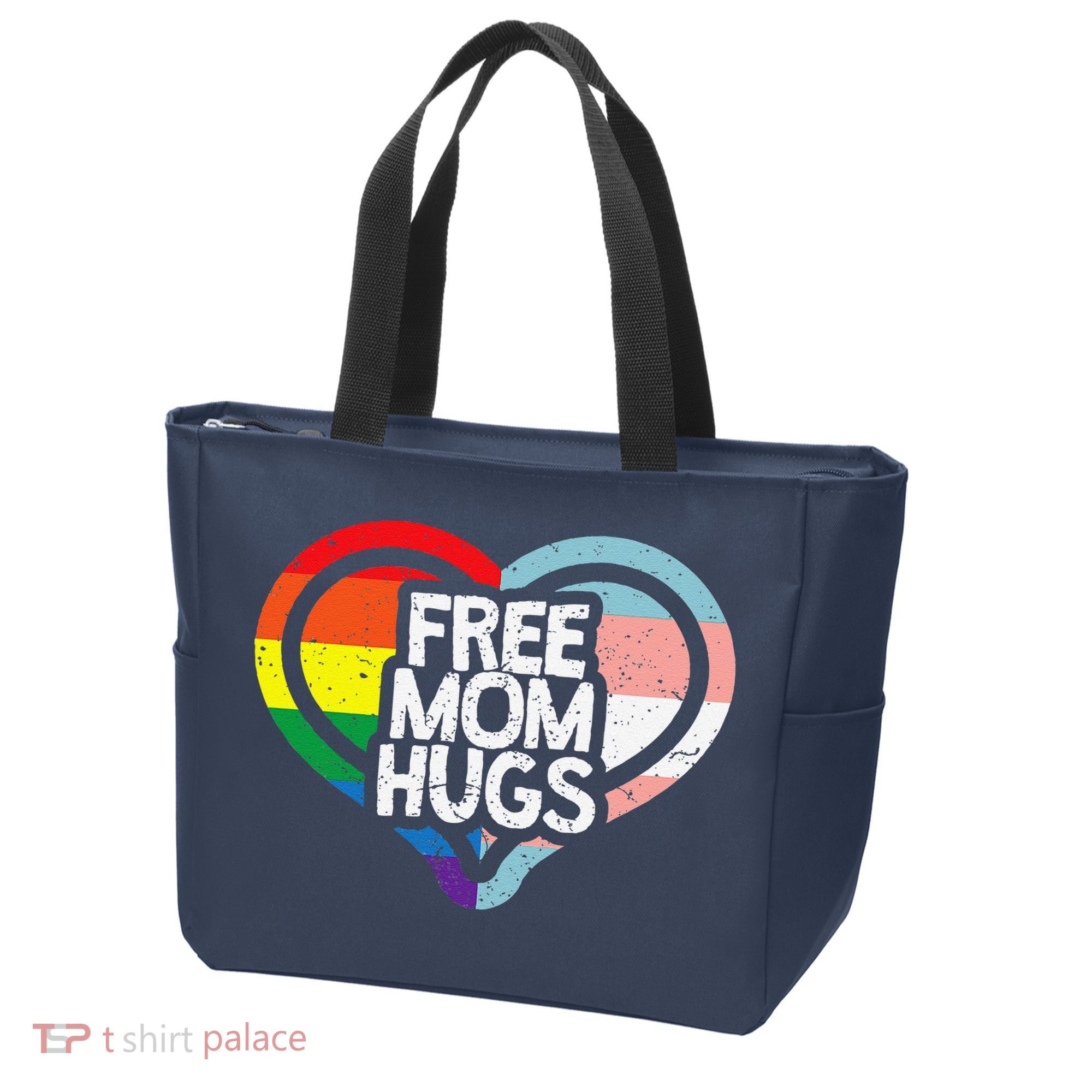 Free Mom Hugs Rainbow Pride Tote Bag