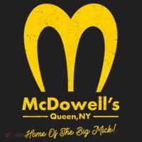 Funny McDowell's Home Of The Big Mick Golf Towel thumb 3