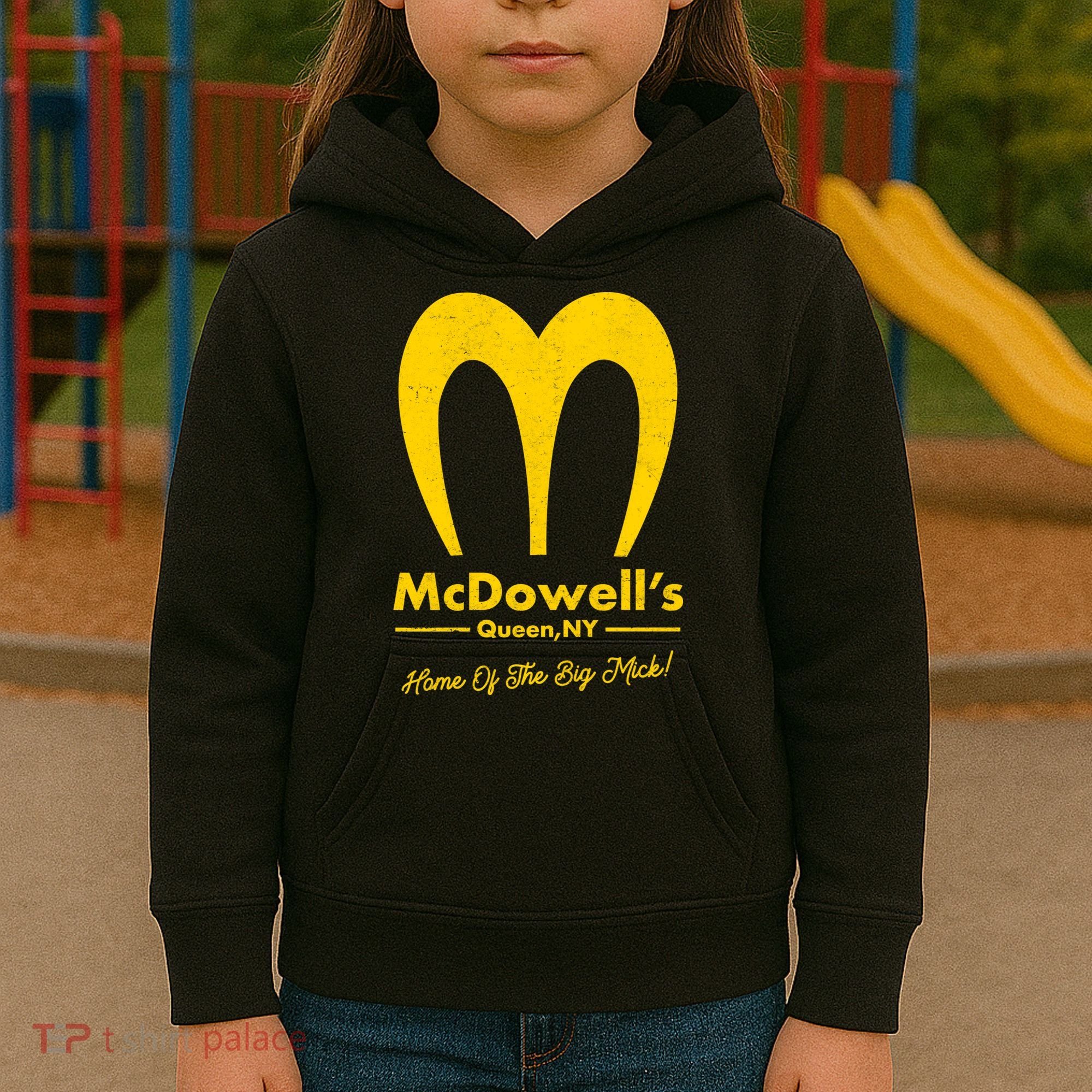 Funny McDowell's Home Of The Big Mick Kids Hoodie