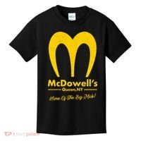 Funny McDowell's Home Of The Big Mick Kids T-Shirt thumb 0