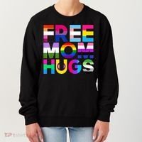 Free Mom Hugs Gift Rainbow Lgbtq Lgbt Pride Month Gift Women's Sweatshirt thumb 0
