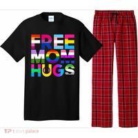 Free Mom Hugs Gift Rainbow Lgbtq Lgbt Pride Month Gift Pajama Set thumb 0