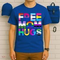 Free Mom Hugs Gift Rainbow Lgbtq Lgbt Pride Month Gift T-Shirt thumb 6