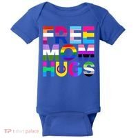 Free Mom Hugs Gift Rainbow Lgbtq Lgbt Pride Month Gift Baby Bodysuit thumb 0