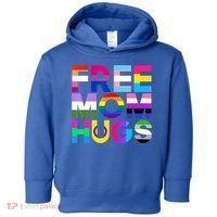 Free Mom Hugs Gift Rainbow Lgbtq Lgbt Pride Month Gift Toddler Hoodie thumb 0