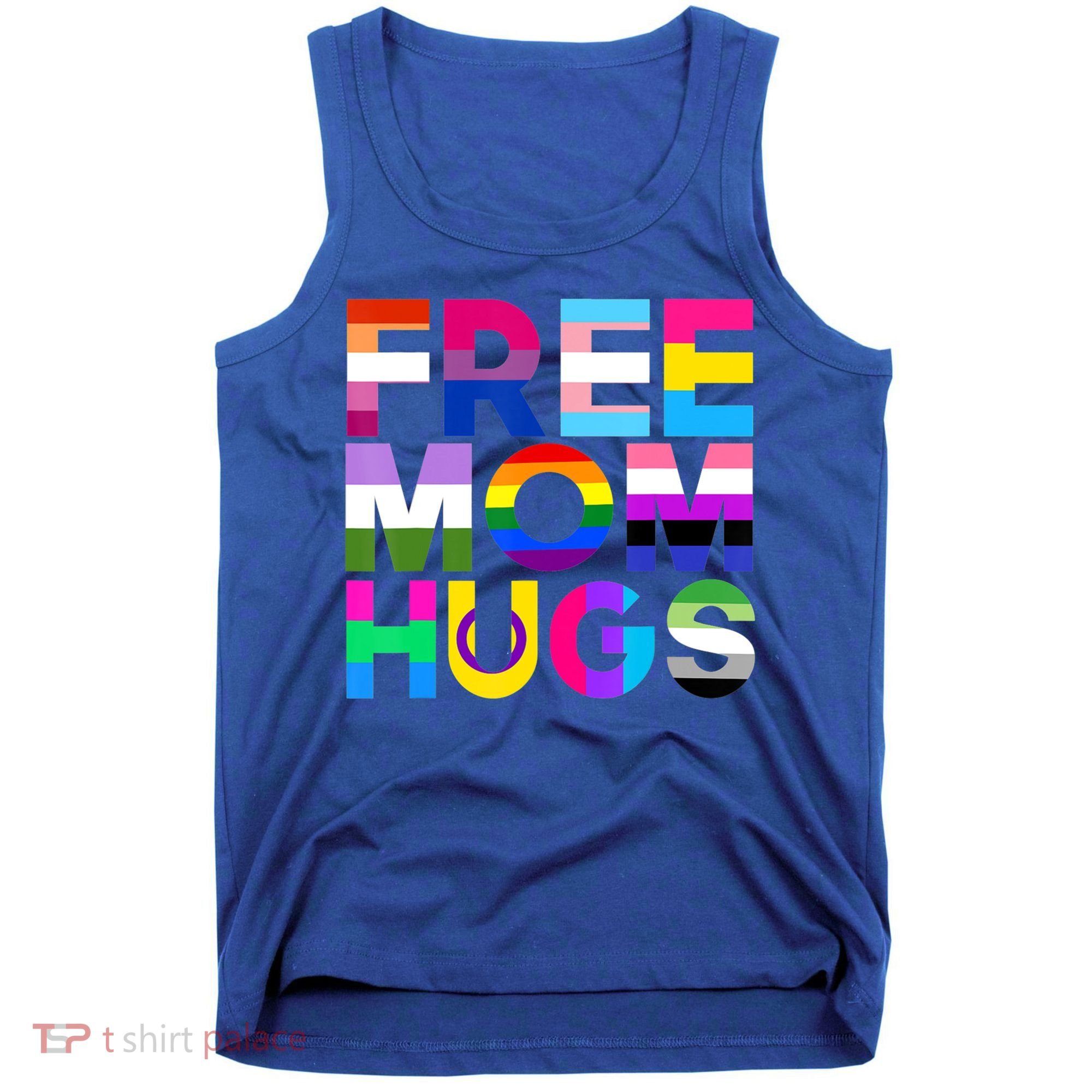 Free Mom Hugs Gift Rainbow Lgbtq Lgbt Pride Month Gift Tank Top