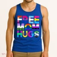 Free Mom Hugs Gift Rainbow Lgbtq Lgbt Pride Month Gift Tank Top thumb 3