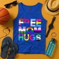 Free Mom Hugs Gift Rainbow Lgbtq Lgbt Pride Month Gift Tank Top thumb 4