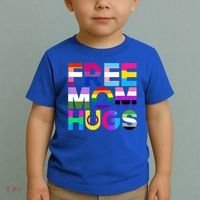 Free Mom Hugs Gift Rainbow Lgbtq Lgbt Pride Month Gift Toddler T-Shirt thumb 2