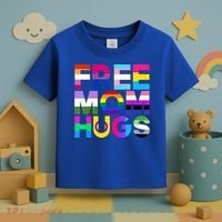 Free Mom Hugs Gift Rainbow Lgbtq Lgbt Pride Month Gift Toddler T-Shirt thumb 3
