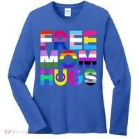Free Mom Hugs Gift Rainbow Lgbtq Lgbt Pride Month Gift Women's Long Sleeve Shirt thumb 0