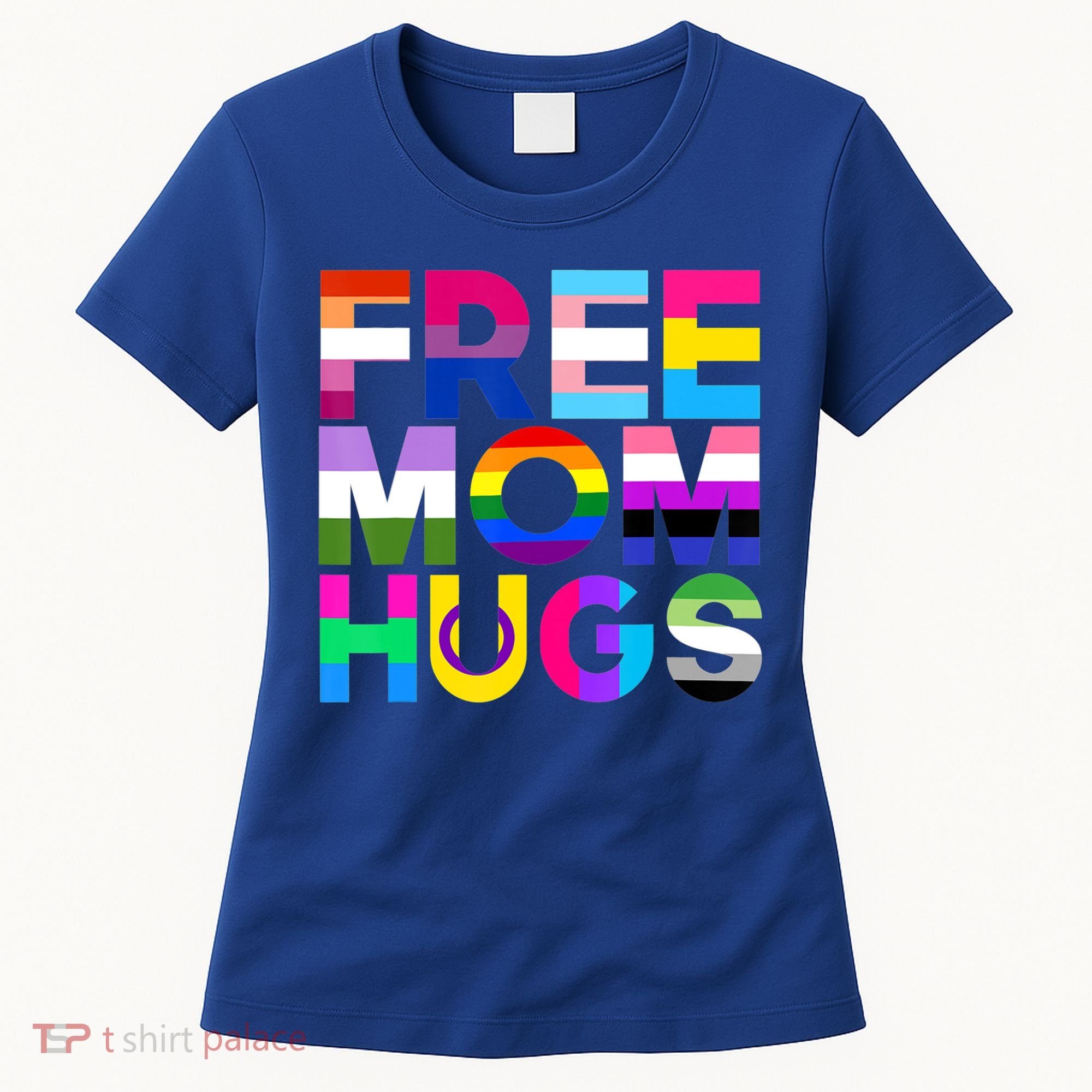 Free Mom Hugs Gift Rainbow Lgbtq Lgbt Pride Month Gift Women's T-Shirt