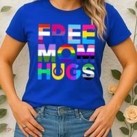 Free Mom Hugs Gift Rainbow Lgbtq Lgbt Pride Month Gift Women's T-Shirt thumb 2