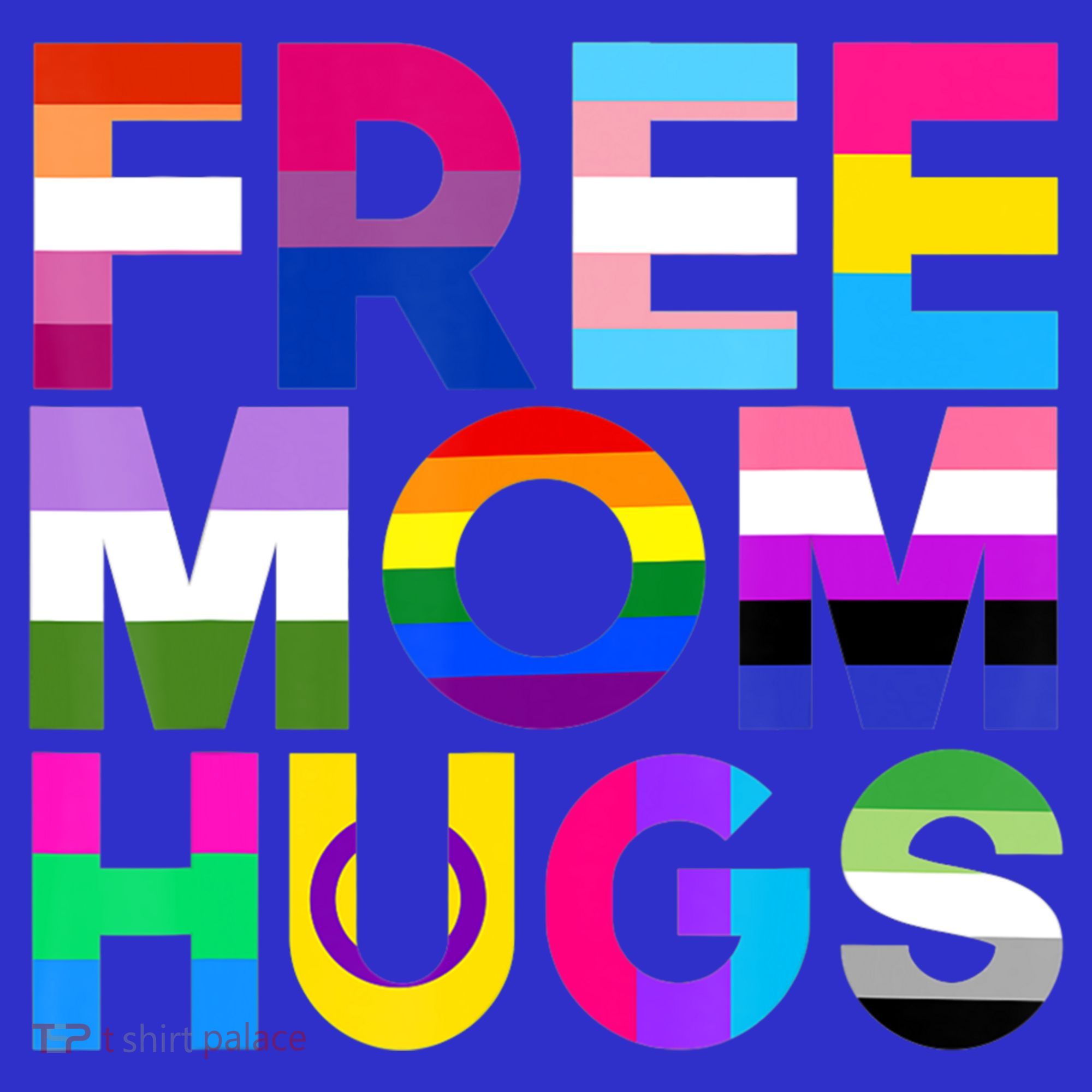 Free Mom Hugs Gift Rainbow Lgbtq Lgbt Pride Month Gift Kids T-Shirt