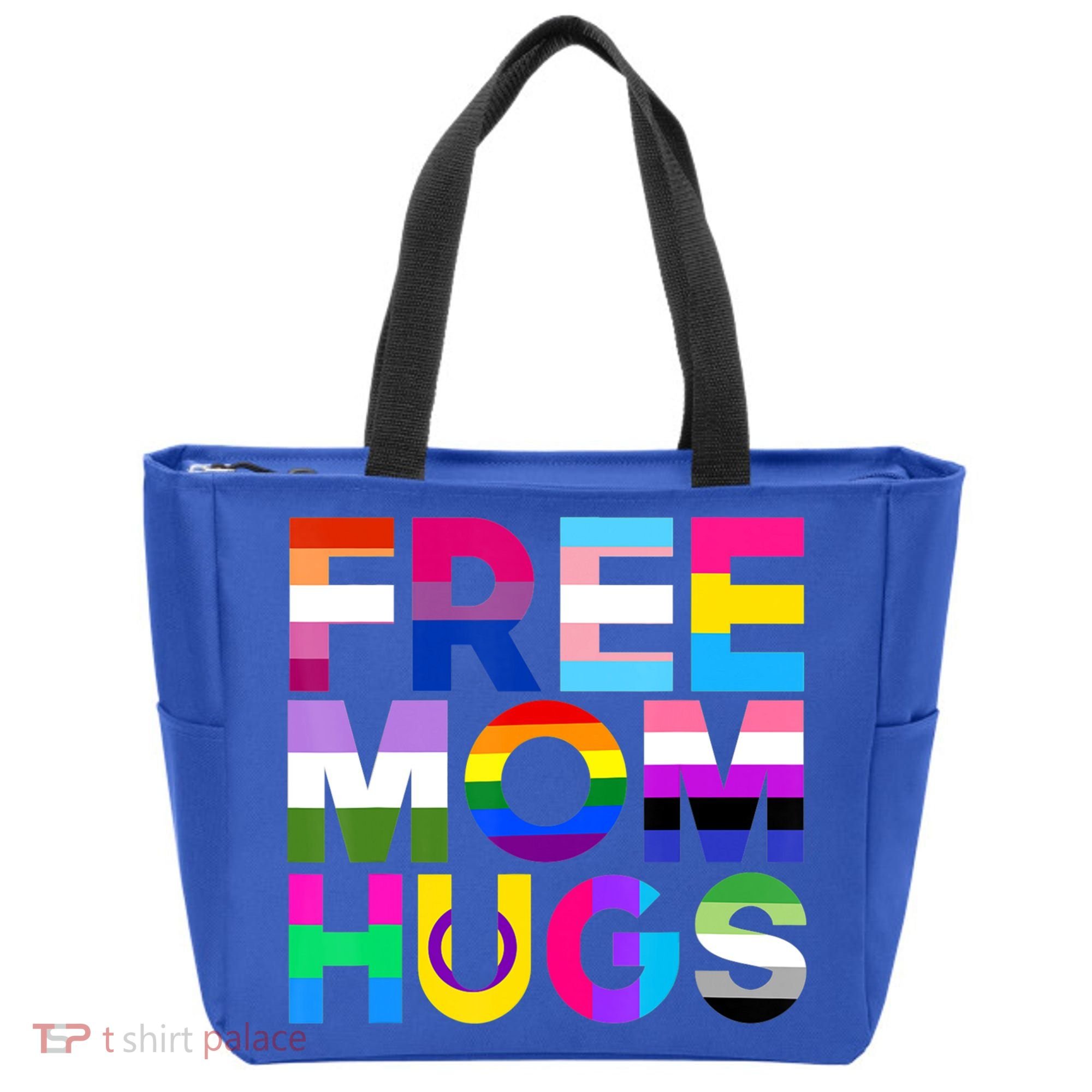 Free Mom Hugs Gift Rainbow Lgbtq Lgbt Pride Month Gift Tote Bag