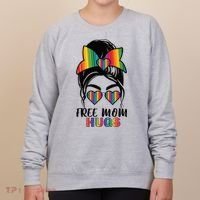 Free Mom Hugs Funny Gift Women's Sweatshirt thumb 0